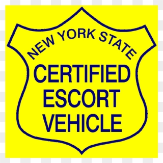 New York State Certified Escort Magnetic Vehicle Sign, - Recycle Sign Clipart