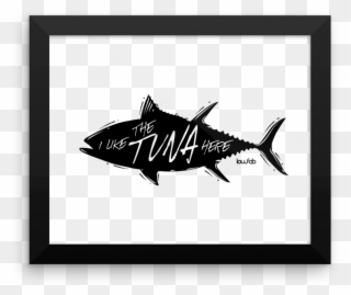I Like The Tuna Here - Tiger Shark Clipart