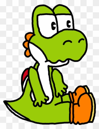 My First Time Drawing A Tiny Yoshi, Please Don't Hesitate - Cartoon Clipart