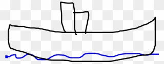 Titanic - Line Art Clipart