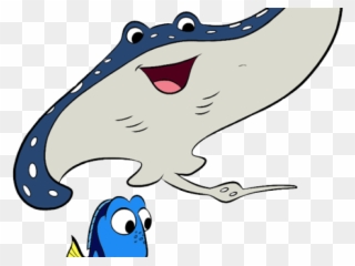 Free Stingray Clipart - Mr Ray Finding Nemo Drawing - Png Download
