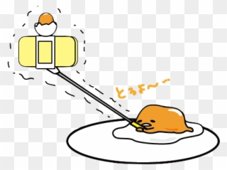 Com Png Gudetama Transparent Sanrio Selfie Eggs Egg - Cartoon Clipart
