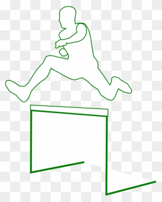 Free Clip Art Hurdles - Hurdling - Png Download