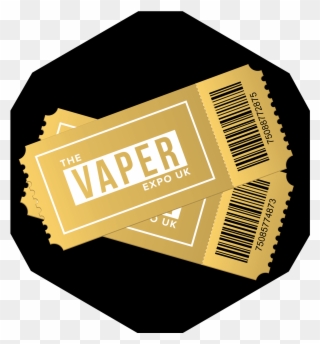 2 X Vip Vaper Expo Weekend Tickets - Movie Ticket Vector Png Clipart