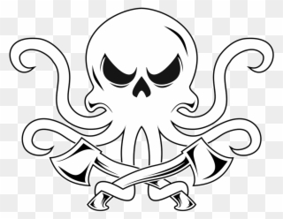 Kraken Axes Logo Skull Only Lo Res Rev0 - Logo Kraken Skull Clipart