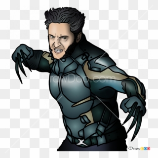 Hugh Jackman Png - Draw Wolverine From Xmen Clipart