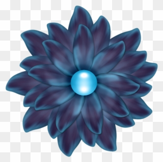 Purple And Blue Flower Cliparts - Png Download