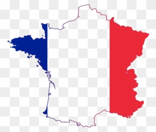 France Png Image - France Map Flag Color Clipart