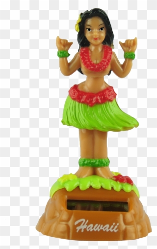 Hawaiian Hula Girl Dashboard Doll - Doll Clipart