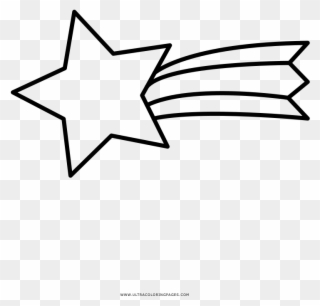 Shooting Star Coloring Pages - Transparent Background Shooting Star Clipart - Png Download