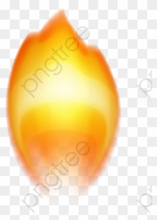 Candle Flame Clipart - Orange - Png Download