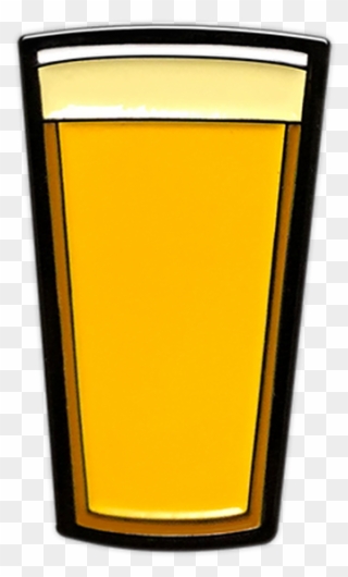 Pilsner Beer Pint Enamel Pin By Seventh - Pint Glass Clipart