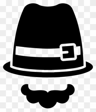 Hat And Moustache Comments - Fancy Dress Icon Png Clipart