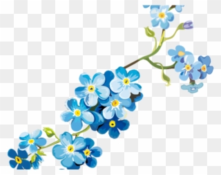 Forget Me Not Clipart Clear Background - Vergissmeinnicht Clipart - Png Download