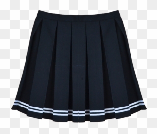Black Striped Tennis Skirt - Skirt Png Clipart