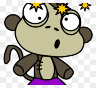 Monkey Clipart Dizzy - Cartoon - Png Download