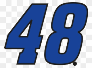 #48 #number #numero #nascar #jimmiejohnson #blue #azul - Jimmie Johnson Number Png Clipart