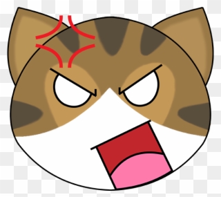 Elliot Angry Face - Cartoon Clipart