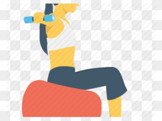 Dumbbells Clipart Girl Workout - Illustration - Png Download
