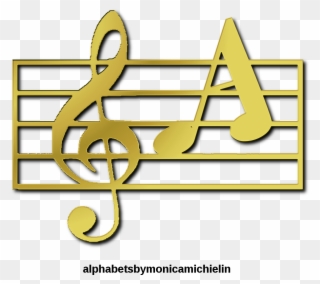 Alfabeto Clave De Sol Png, Treble Clef, Music Note - Graphic Design Clipart