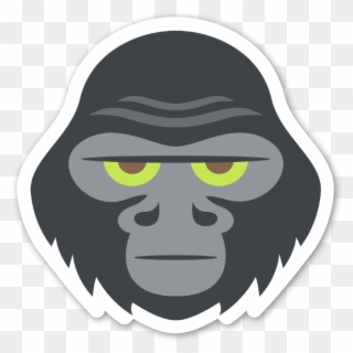 Gorilla Angry - Cartoon Gorilla Face Clipart