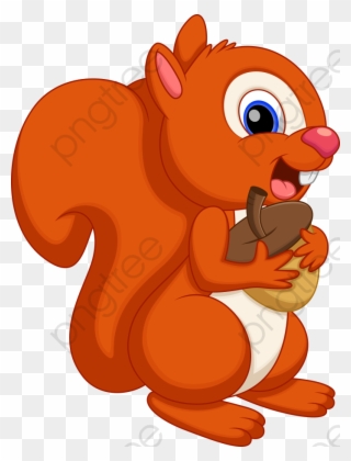 Cartoon Squirrel - Cute Squirrel Cartoon Clipart