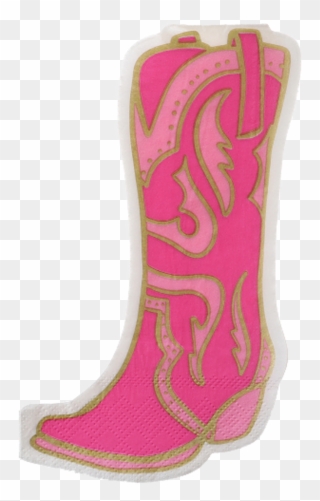 Cowboy Boots Clipart Pink - Sock - Png Download