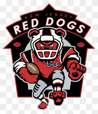 New Jersey Red Dogs Logo Png Transparent - New Jersey American Football Team Clipart