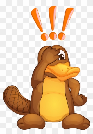 Cartoon Duck Billed Platypus Clipart