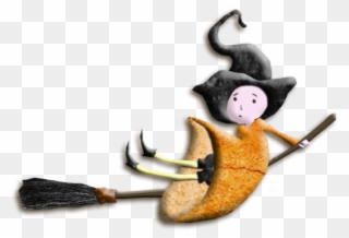 Witch Broomstick Png - Monkey Clipart