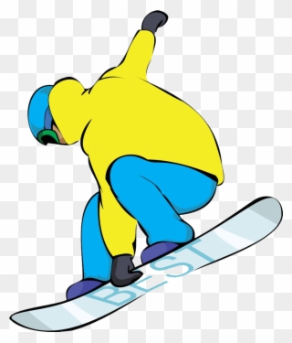 Snowboarding Cartoon Skiing Download Hd Png Clipart - Snowboarding Transparent Png