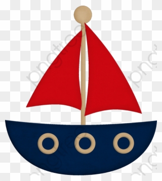 Cartoon Simply Decorated Boats Sail - Barco Para Imprimir Clipart