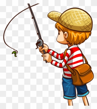 7 142 Man Fishing Stock Illustrations Cliparts - Clipart Fishing Rod Png Transparent Png
