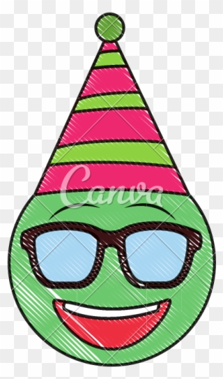 Emoji With Sunglasses Party Clipart