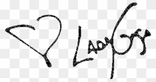 Lady Gaga Signature Clipart
