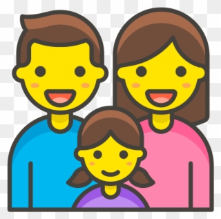 Family Man Woman Girl Emoji - Emojis De Una Familia Clipart