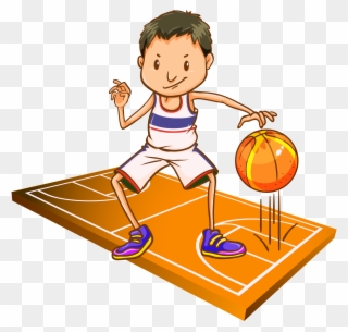 Basketball Royalty-free Clip Art - Bounce A Ball Clipart - Png Download