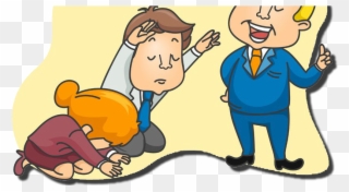 I Invite You To Do A Little Ⓒ - People Bowing Down Cartoon Clipart