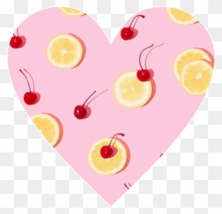 #heart #love #cute #awesome #fun #fruit #lemons #cherries - Wallpaper Clipart