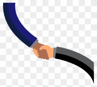 Referral Partnership Subcontractor Handshake - Illustration Clipart