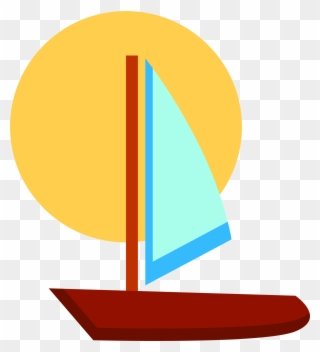 Sailing Clip Art A Coffee Colored Boat - Dhow - Png Download