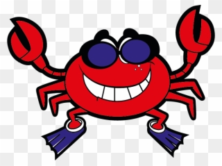 Supercrab Swimming Academy - Cancer Clipart