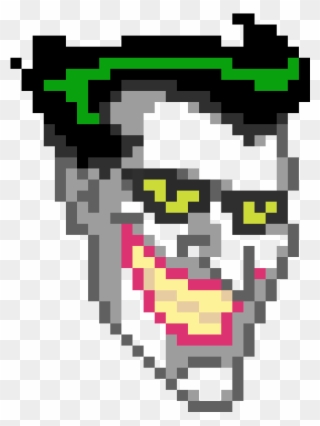Joker Pixel Art Minecraft , Png Download - Pixel Art Minecraft Joker Head Clipart