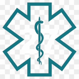 Star Of Life Outline - Paramedic Symbol Black And White Clipart