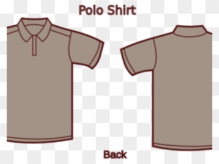 Polo Shirt Clipart Back Front - Navy Polo Shirt Back And Front - Png Download
