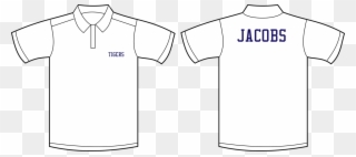 Golf Shirt Front And Back Clipart