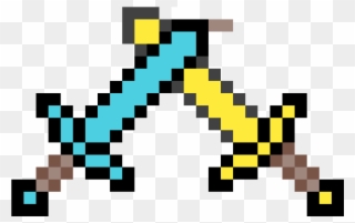 Minecraft Swords Png - Minecraft Golden Sword Png Clipart