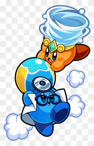 Kirby Tornado Doctor - Kirby Battle Royale Characters Clipart