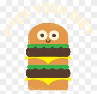 Cartoon Burger Png - Food Clipart