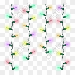 Christmas Lights Clipart Hanging - Art - Png Download
